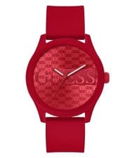 Image of Guess Red Mens Analogue Watch Reputation GW0780G2