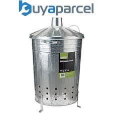 Image of Draper 53253 Galvanised Garden Incinerator, 85L