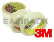 Image of Scotch 3M 371 Heavy Duty Clear Buff Parcel / Packing Tape Rolls 25mm 48mm & 75mm