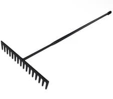 Image of Asphalt/Tarmac Rake - Steel with Rubber Soft Grip 65in. / 1650mm Handle CT0269