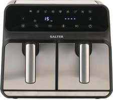 Image of Salter Dual Air Fryer – 7.6 L Digital Air Pro, Sync & Match Cook Function EK5196