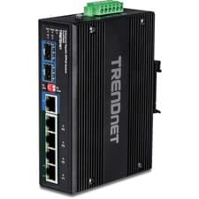 Image of TRENDnet TI-UPG62 6-port hardened Industrial Gigabit Ultra PoE+ Switch (5 Gigabi