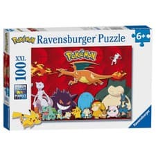 Image of Ravensburger My Favourite Pokemon 100 Pieces XXL Jigsaw Puzzle Complete Fun Game