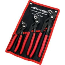 Image of 3pc Locking Water Pump Pipe Grip Grips Pliers Set 175mm 240mm 300mm Neilsen