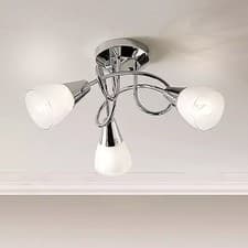 Image of 3 Arm Flush Ceiling Light - BNIB/38H