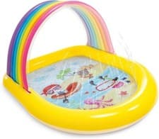 Image of Intex Swimming Pool 58" Rainbow Arch Spray Children Paddling Garden Kids Toddler