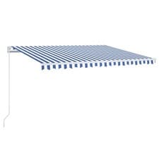Image of Manual Retractable Awning Folding Outdoor Sunshade Patio Canopy Blind vidaXL