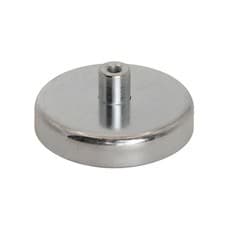 Image of Ferrite Pot Magnet with M5 Internal Thread - 50mm dia x 10mm thick - 23kg Pull