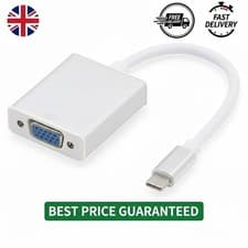 Image of USB C to VGA Adapter, Type C 3.1 Male to VGA Female Adapter Cable for Laptop PC