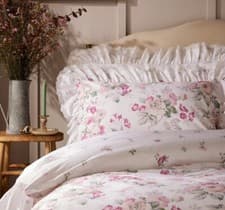 Image of Floral Duvet Cover Set - Pink