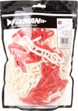 Image of Fixman 615292 Plastic Chain 6 mm x 5m Red/White