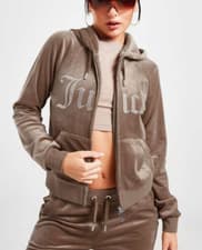Image of Juicy Couture - Large Hoodie Acorn Brown MASSIVE CLEARANCE Only £26