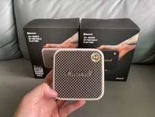 Image of Marshall Willen Bluetooth Portable Bluetooth Speaker - Black & Brass/Cream