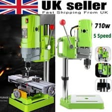 Image of 710w Rotary Pillar Drill 5 Speed Heavy Duty Bench Press Drilling Table Stand