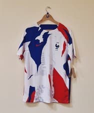 Image of ORIGINAL FRANCE PRE MATCH FOOTBALL SHIRT 22/23 - ADULT LARGE - BRAND NEW TAGS