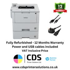 Image of Brother HL-L6400DWT A4 Desktop Mono Laser Printer - Duplex USB Wireless & Tray