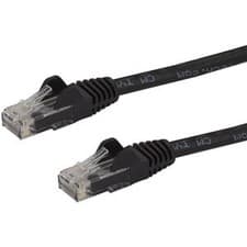 Image of Startech 15M Cat6 Ethernet Cable Black Snagless Gigabit 100W Poe Utp 650Mhz Cate