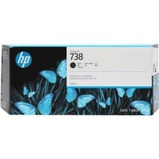 Image of HP Ink Cartridge 738 300-ml Black DesignJet Ink Cartridge Black 498N8A