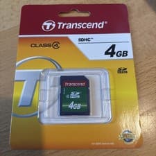 Image of Transcend TS4GSDHC4 4GB SDHC Memory Card - Brand New Sealed