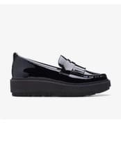 Image of Clarks Ladies Orianna W Loafer Black Patent Leather Loafers UK 4.5 D / 37.5