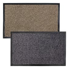 Image of JVL Admiral Microfibre Door Mat in 2 Colours, 50 x 80cm - 2 Pack