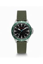 Image of Ted Baker Oldfash Black Dial Leather Strap 41mm Watch TB190315