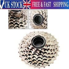 Image of DNP 7-Speed Screw-on MTB Bike Freewheel Nickel Plate 11-28T Bicycle for UK