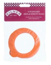 Image of Rubber Jar Seals Kilner Pack Of 6 Clip Top Jar Seals Fits 0.35L - 2L Kilner Jars