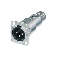 Image of Neutrik XLR Male to Female Adaptor (Feed Through)