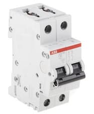 Image of ABB System Pro M Compact S202M MCB, 2P, 6A Curve C - Mini Circuit Breaker