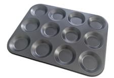 Image of Bunsheet 12 Cup Cake Muffin Buns Baking Tray Non Stick 34cm x 24cm From I-Bake
