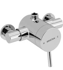 Image of Bristan Prism Exposed Sequential Top Outlet Shower Valve Only - Chrome