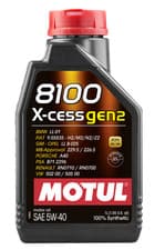 Image of Motul 8100 X-CESS GEN2 5W-40 1L Auto Engine Oil 5W-40 Fully Synthetic 109774