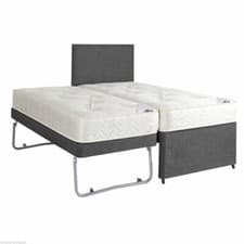 Image of Plush 3FT single 3 In 1 Divan Guest Bed with trundle -VARIOUS COLOURS AVAILABLE