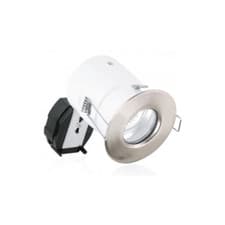 Image of Aurora Lighting Compact IP65 50W Fixed GU10 Satin Nickel Downlight - AU-DLM903SN