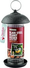 Image of Gardman A01171 Steel Peanut Feeder - Black, Green, 16 x 16 x 3.5 cm
