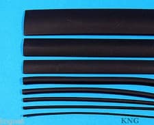 Image of 8m Assorted Heatshrink 19.1mm 12.7mm 9.5mm 6.4mm 4.8mm 3.2mm 2.4mm 1.6mm Sleeve