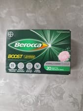 Image of Berocca Boost Energy Vitamin Tablets, Cherry