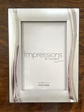Image of Juliana Silver-Plated Swirl Design Photo Frame 4”x6”