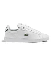 Image of LACOSTE Mens White Carnaby Pro Leather Trainers UK 10 BRAND NEW Ref 2266
