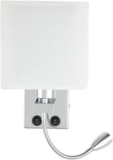 Image of Bedside Wall Light, LED Reading Wall Lamp Modern Polished Chrome Walls Sconce...