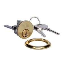 Image of Yale Rim Lock Cylinder Brass inc 6 keys