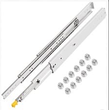 Image of VEVOR Drawer Slides 30inch 1 Pair Locking Drawer Slides 250 lbs Load Capacity