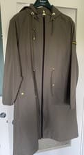 Image of Barbour Dundrod Longline Showerproof Jacket * BNWT in Harley Green Size 16