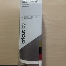 Image of Cricut Joy Smart Vinyl Permanent 5 sheets Silver, gold, black, red &white
