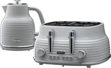 Image of Kettle and Toaster Set, 1.7L 3KW Rapid Boil Kettle & 4 Slice Wide Slot Toaster