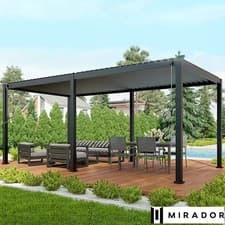 Image of Mirador 10ft x 20ft (3m x 5.9m) Louvered Aluminium Pergola