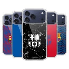 Image of OFFICIAL FC BARCELONA CREST PATTERNS SOFT GEL CASE FOR APPLE iPHONE PHONES