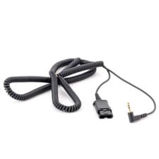 Image of Plantronics QD-to-2.5mm Cable 70765-01 for Polycom 320 321 330 331 & Aastra 470