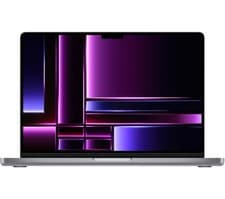 Image of APPLE MacBook Pro 14" (2023) - M2 Pro, 512 GB SSD, Space Grey - MPHE3B/A-Grade A